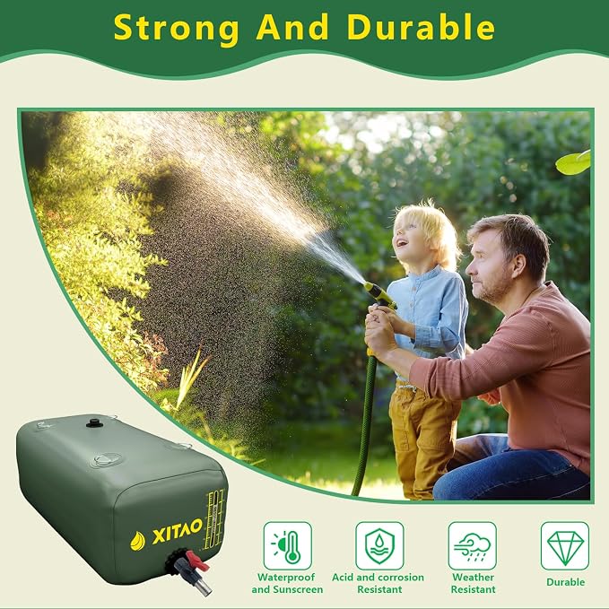 XITAO Water Bladder Storage Containers, Water Tank Foldable Portable Water Storage,Water Storage Bag Containers for RV, Camping, Garden, Irrigation, Drought Resistance, Firefighting