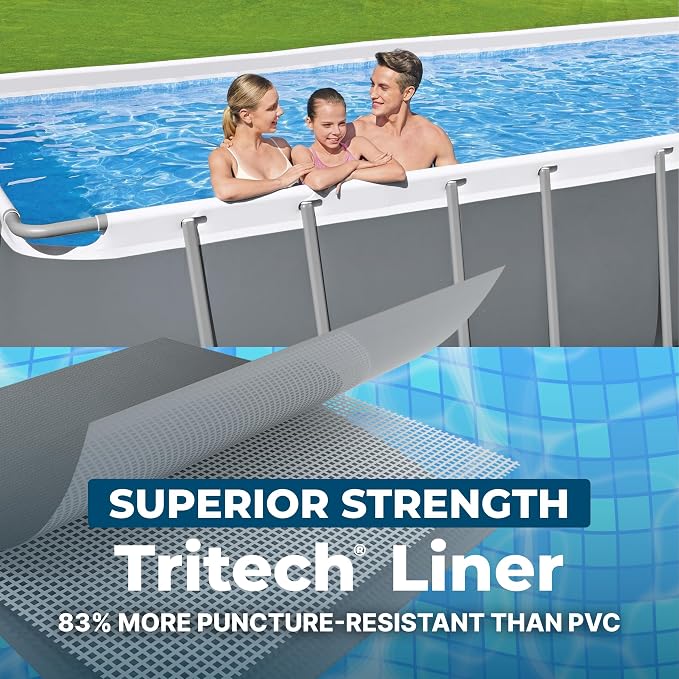 Bestway Power Steel Pool Set with Sand Filter Pump, Ladder, and Cover