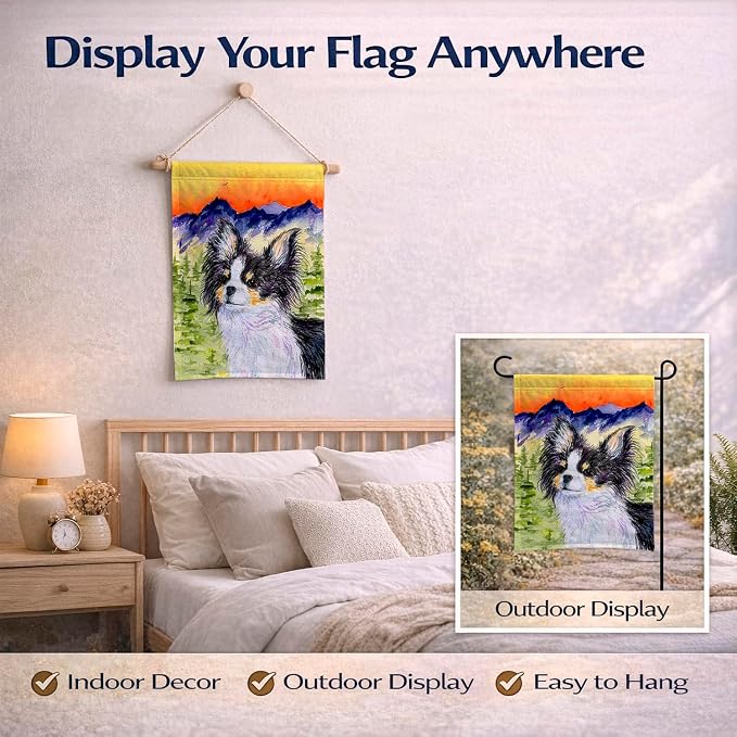 Caroline's Treasures SS8517GF Chihuahua Garden Flag Mailbox Flag Decorative Yard Flag Banner Outside Patio Artwork Yard Flower Beds, Garden Size, Multicolor