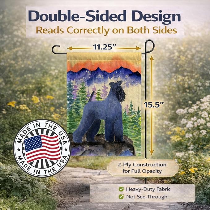 Caroline's Treasures SS8223GF Kerry Blue Terrier Garden Flag Mailbox Flag Decorative Yard Flag Banner Outside Patio Artwork Yard Flower Beds, Garden Size, Multicolor