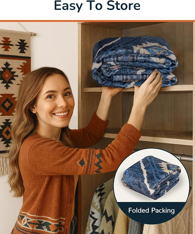 2'x6' Washable Area Rug for Living Room Runner Darkblue | Soft Western No Slip Low Pile Print Foldable Indoor Small Rug for Kitchen entrance entryway hallway