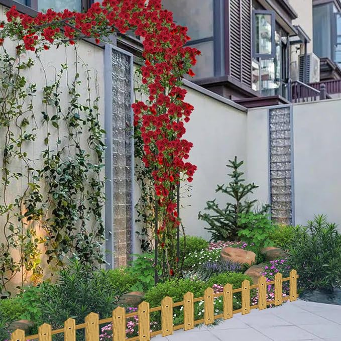 BUKLIYN Half Sided Arch Against The Wall Garden Trellis - Garden Arch Arbor Trellis for Climbing Plants Outdoor - Garden Arch for Home Yard and Garden