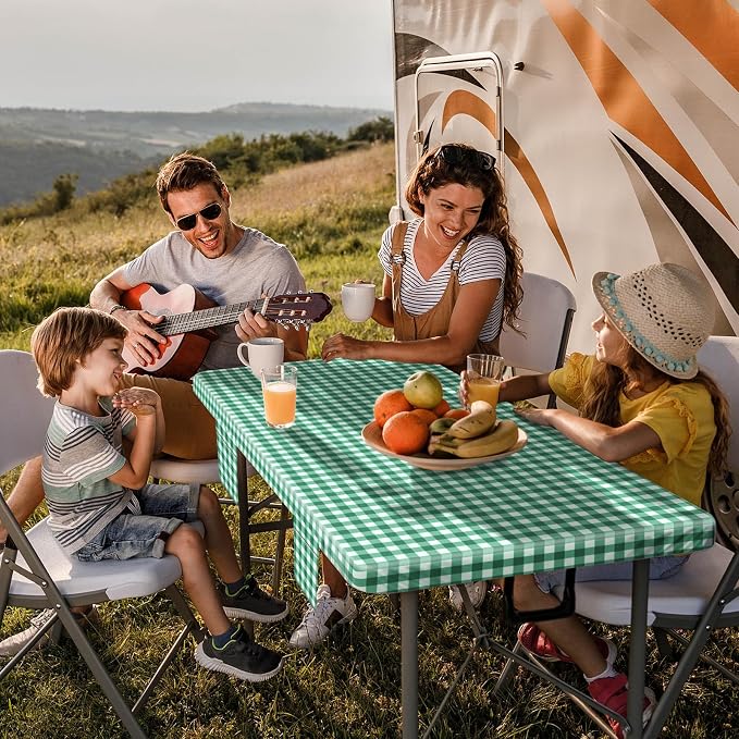 Jobunai 3 Piece 96x30 Inch Fitted Elastic Heavy Duty Picnic Table Cover with Bench Covers RV Accessories for Outside Inside Summer Fall Party Decor Unique Gifts for Coworkers Friend Teacher Sister
