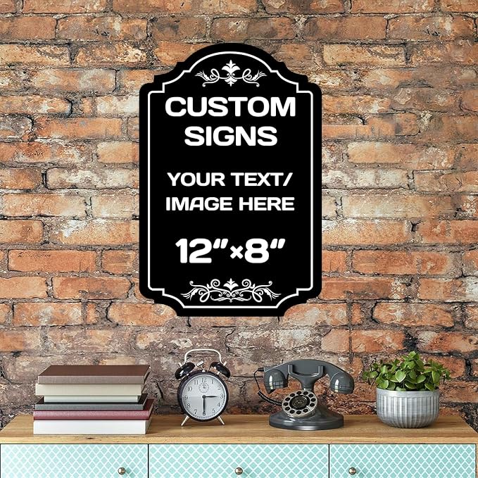 custom garden signs,Aluminum Weatherproof Metal Sign Multiple Sizes Personalized Text And picture Here,hazard sign,garden sign,custom door sign,Customised business signs