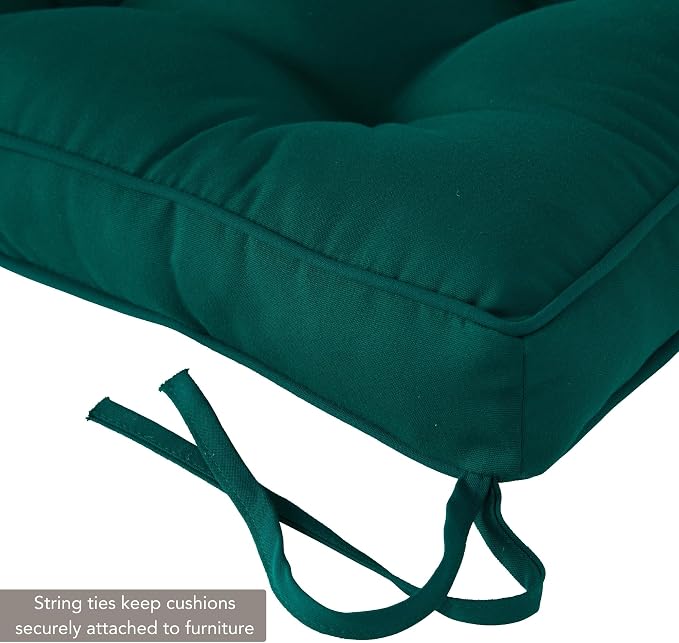 Outdoor 51 x 18-inch Sunbrella Bench Cushion, Canvas Forest