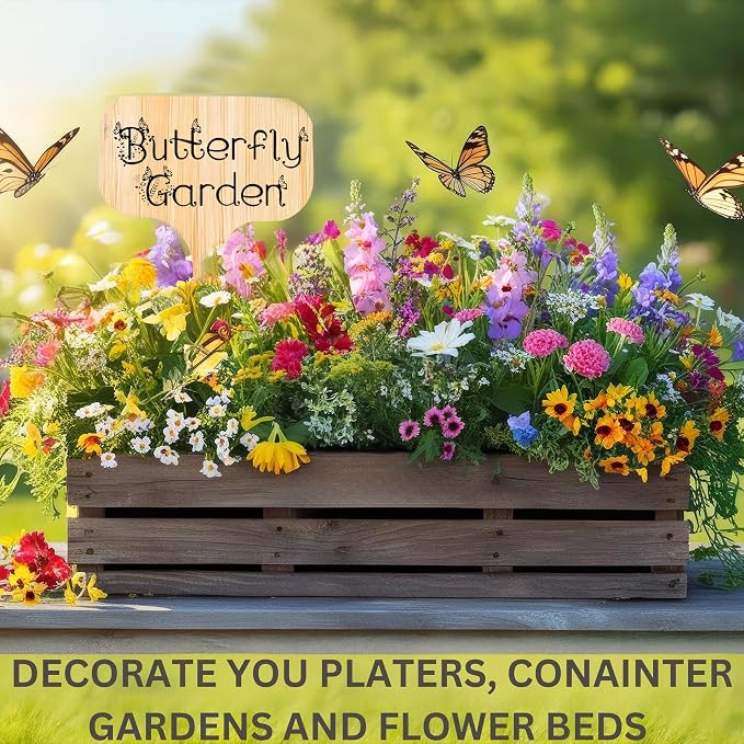 50 Pack 8 Inch Tall Plant Labels Large Garden Markers Plant Name Tags Great Gift for Gardeners Plant Lovers Easy to Read Larger Writing Area with Full Size Marker