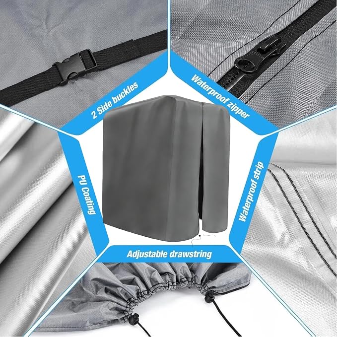 Protective Cover for Home Gym Set, Waterproof& Dustproof Home Excersize Equipment Set Cover for Gym Station-Indoor or Outdoor（Grey）
