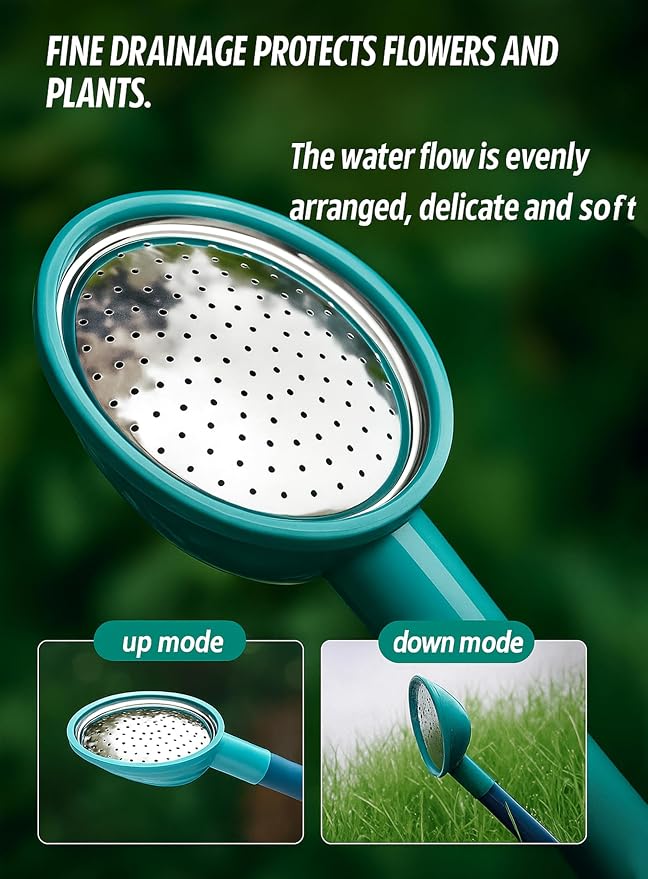 12-Pack 2 Gallon Watering Can, Garden Watering Can Outdoor, Large Plant Watering Can with Long Spout, Non-Slip Handle, Leak-Proof Plastic Watering Can