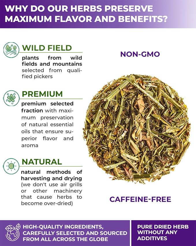 50 Bags Alfalfa Leaf Alfalfa Herb Tea (Medicago Sativa) - 24 Count 2g Tea Bags
