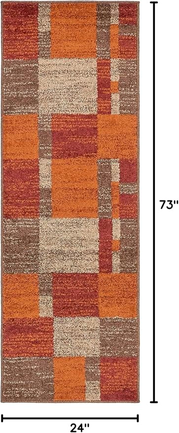 Unique Loom Autumn Collection Area Rug - Providence (2' x 6' 1" Runner, Multi/ Beige)