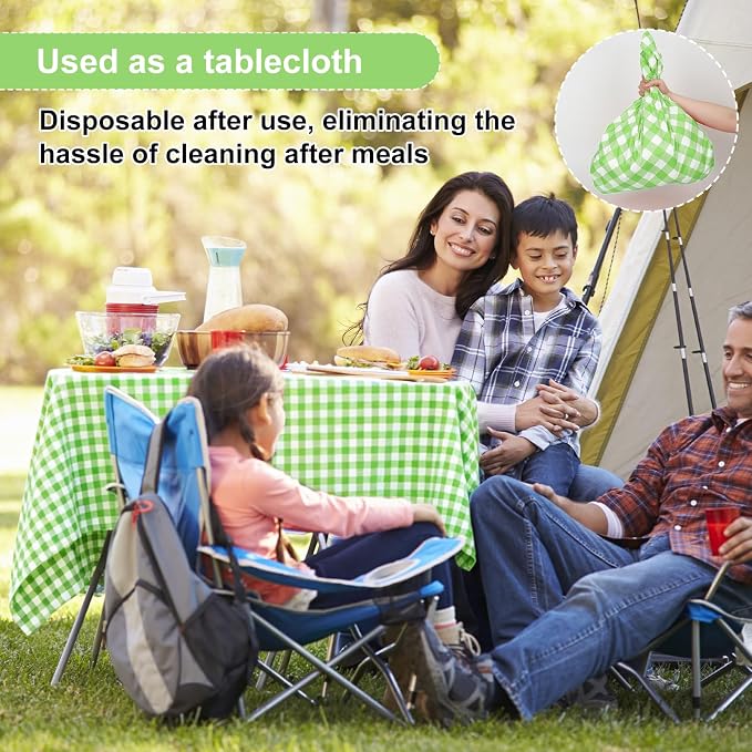 4 Pcs Disposable Outdoor Picnic Blankets 70.9''x70.9'' Portable Pocket Blanket Foldable Waterproof Picnic Mats Sandproof Beach Blanket with Ground Spikes for Beach Travel Hiking Camping