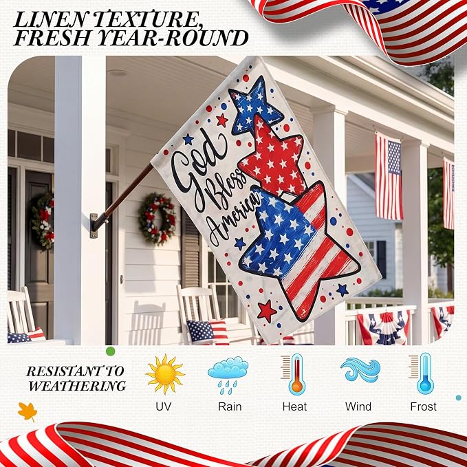 Mindsoft Seasonal Garden Flags Set of 12, 12 x 18 Inch Double Sided Linen Garden Flags for Outside, All Seasons Holiday Decoration Spring Summer Fall Winter Valentine Halloween Thanksgiving Christmas