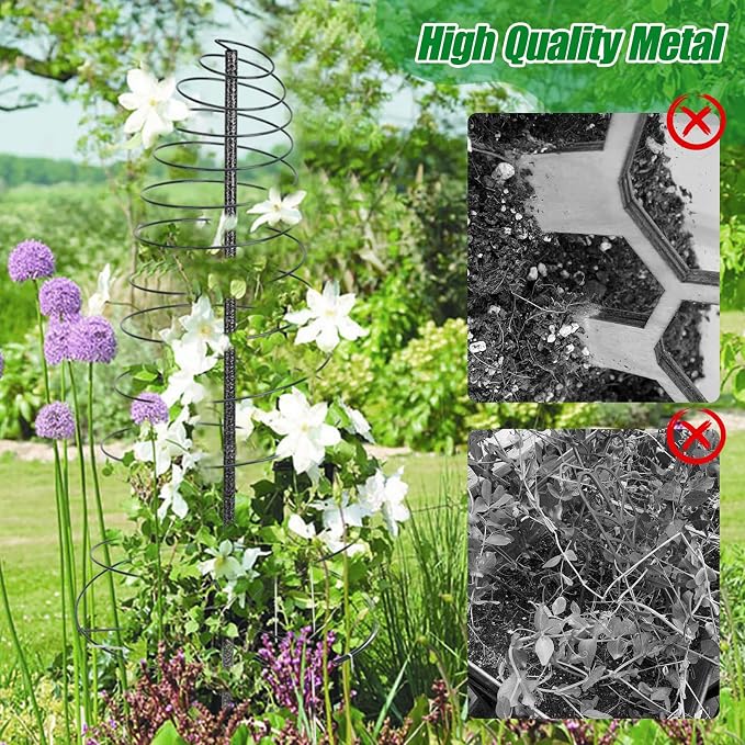 Trellis for Climbing Plants Outdoor,2Pack Plants Trellis 73 inch Support Metal Garden Trellis for Plants Flowers Light Vegetables Vine Support