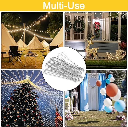 HongWay 1000 Pack 6 Inch Landscape Staples Bulk, Galvanized Garden Stakes 11 Gauge U-Shaped Pins Tent Stakes Yard Ground Staples for Landscaping Fabric, Lawn, Turf, Fence, Plant Cover, Irrigation