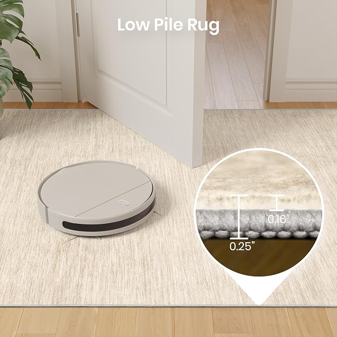 Valenrug Washable Rugs 5x7, Non Slip Large Area Rugs for Living Room, Beige | Soft Low Pile, Thin & Lighweight Carpet, Folable Stain Resistant Modern Indoor Floor Mat for Bedroom, Dining Room, Home Decor