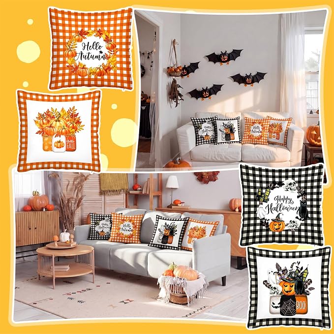 Mindsoft 20 Pcs Holiday Pillow Covers 18 x 18 Easter Pillow Cover Spring Summer 250th Anniversary Pillowcase Decorative Seasonal Cushion Case for Farmhouse Home Sofa(Watering Can)