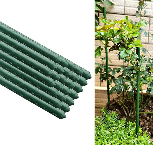 24 Inch Plant Support Garden Stakes, Steel Tomato Plant Stakes, Pack of 25