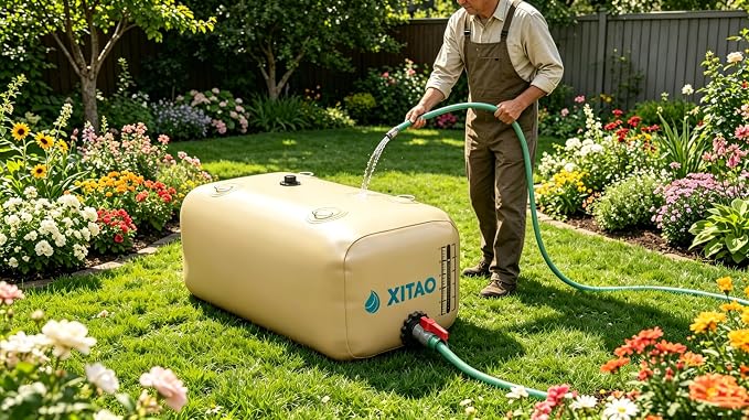 XITAO Water Bladder Storage Containers, Water Tank Foldable Portable Water Storage,Water Storage Bag Containers for RV, Camping, Garden, Irrigation, Drought Resistance, Firefighting