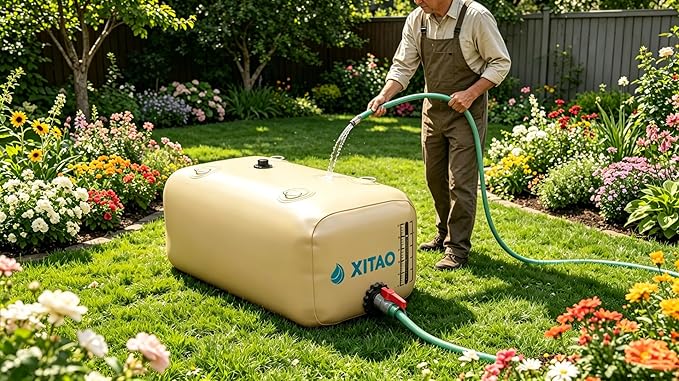 XITAO Water Bladder Storage Containers, Water Tank Foldable Portable Water Storage,Water Storage Bag Containers for RV, Camping, Garden, Irrigation, Drought Resistance, Firefighting