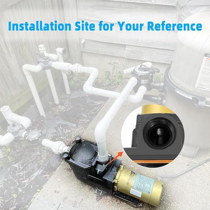 SP2610X15 1.5HP Super Pool Pump Fit for Hayward W3SP2610X15 | 1.5" and 2" Ports, 110/220V, Single Speed, for All In-Ground Swimming Pool and Spa