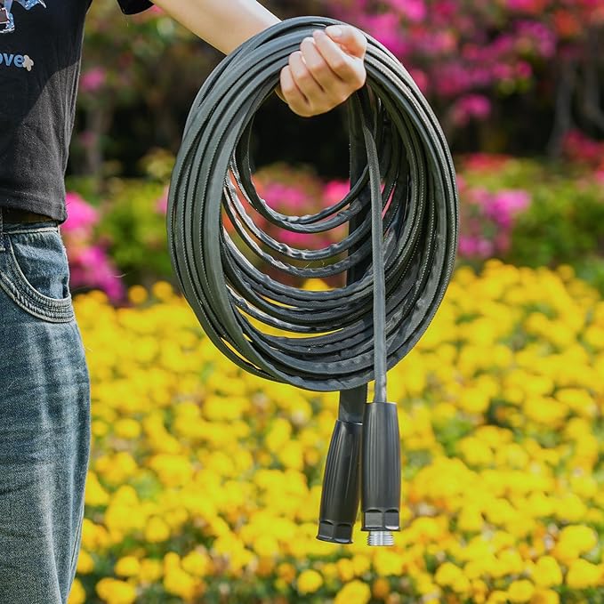 LINEX Lightweight Garden Hose 50 ft Ultra Flexible, Kink-Free for Outdoor Water Hose Non-Expanding, Burst-Resistant, Heavy Duty RV Hose 5/8 inch