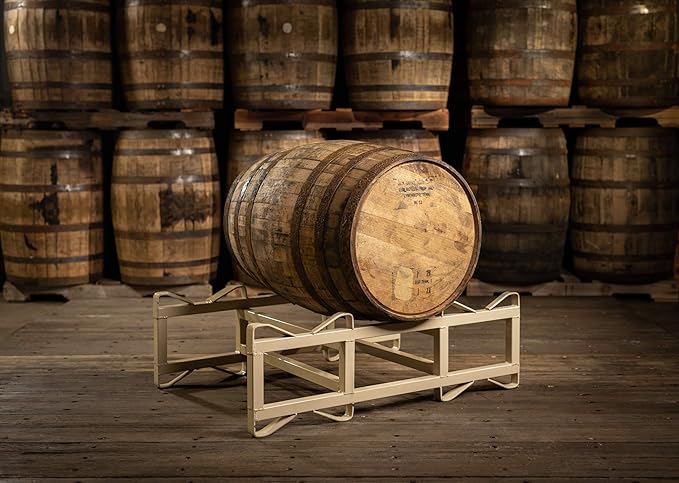 Midwest Barrel Company Authentic Bourbon/Whiskey Barrel (53 Gallon) Used Genuine American White Oak Wood Barrel for Decoration, Furniture & DIY Projects - 1 Barrel