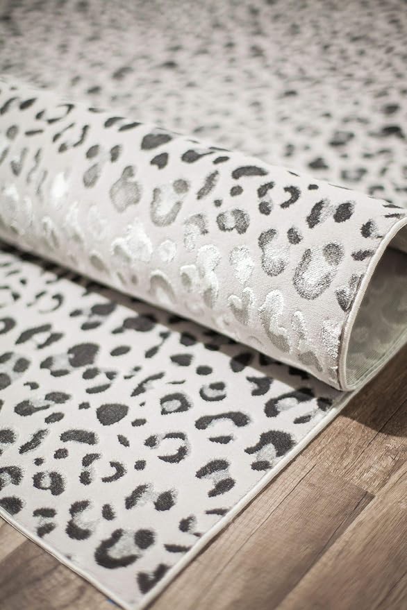 Rugs America Natura Snow Leopard Transitional Vintage Area Rug 2'3 x 8' (HZ50A)