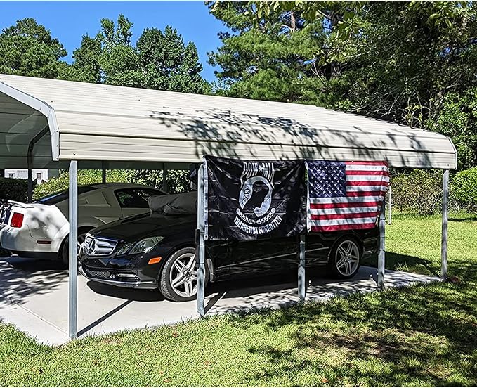 Homissor Pow Mia Flag Embroidered 4x6 Outdoor - Heavy Duty Double Sided You are Not Forgotten War Flags 300D Military Pow Flags for Outside (4x6ft)