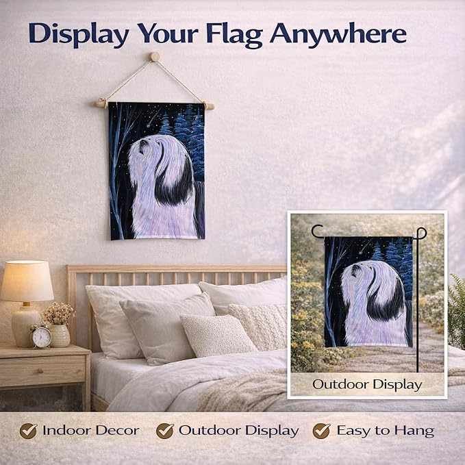 Caroline's Treasures SS8348GF Tibetan Terrier Garden Flag Mailbox Flag Decorative Yard Flag Banner Outside Patio Artwork Yard Flower Beds, Garden Size, Multicolor