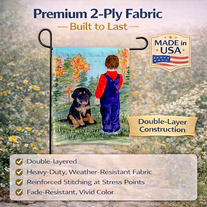 Caroline's Treasures SS8548GF Tibetan Mastiff Garden Flag Mailbox Flag Decorative Yard Flag Banner Outside Patio Artwork Yard Flower Beds, Garden Size, Multicolor