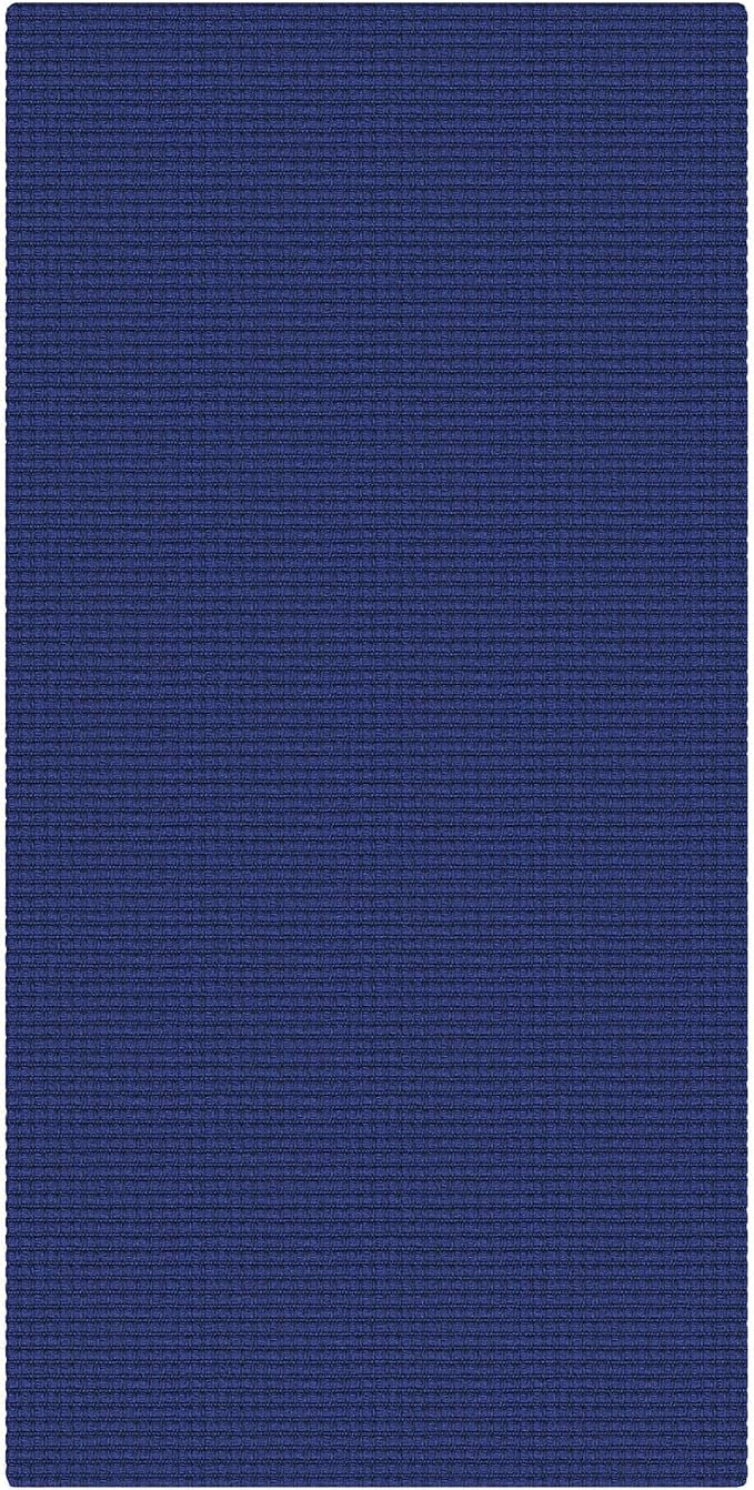 KOZYFLY 2x4 Entry Runner Rug, Small Washable Runners for Entryway, Woven Non Slip Door Mat Indoor Entrance, Front Porch Carpet for Foyer, Kitchen, Bedroom, Bathroom, Royal Blue/Navy