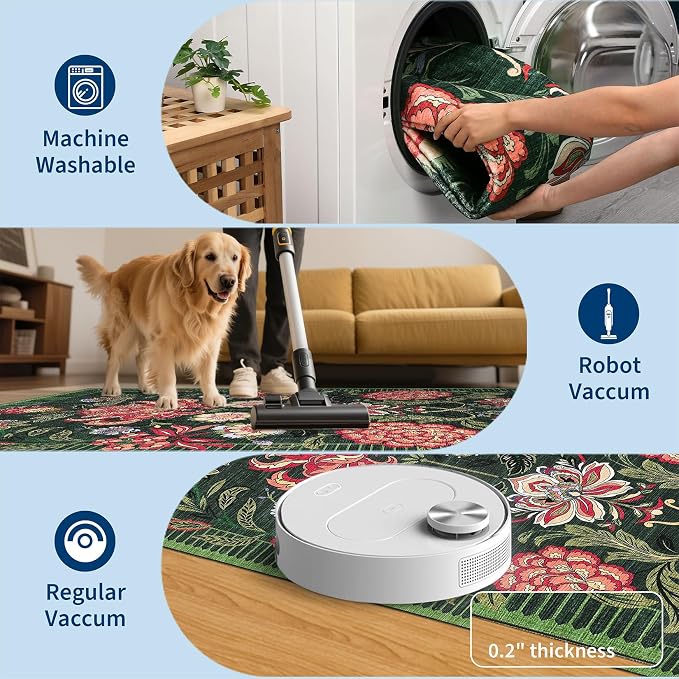 GarveeHome Washable Area Rugs