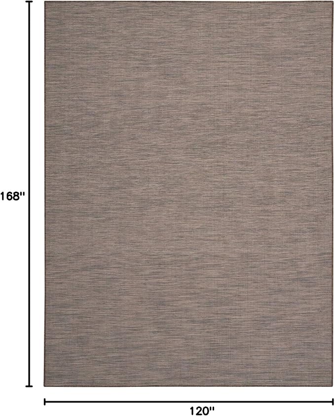 Nourison Home Positano Natural 10' x 14' Area Rug - Easy Clean, Non Shedding, Bed Room, Living Room, Dining Room, Kitchen (10' x 14')