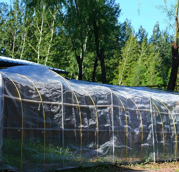 Garden Netting Pest Barrier: Ultra Fine 15'x30' Bug Netting for Garden Protection Row Cover Raised Bed Screen Mesh Greenhouse Mosquito Net, Protecting Tree Plants Vegetable Flowers Fruits