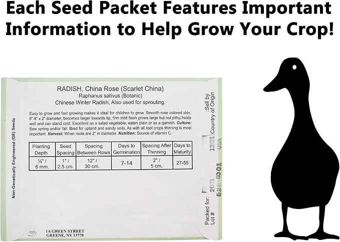 Black Duck Brand Set of 43 Vegetable and Herb Seeds - Semi Assorted - 100 Percent Non-GMO & Heirloom - Great for Starting a Garden! High Germination Rate! (43)