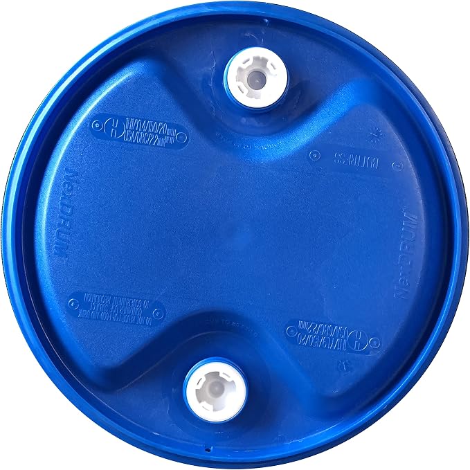 Augason Farms 55-Gallon Water Storage Barrel - BPA-Free Plastic Barrel - Emergency Water Storage Drum for Home Preparedness