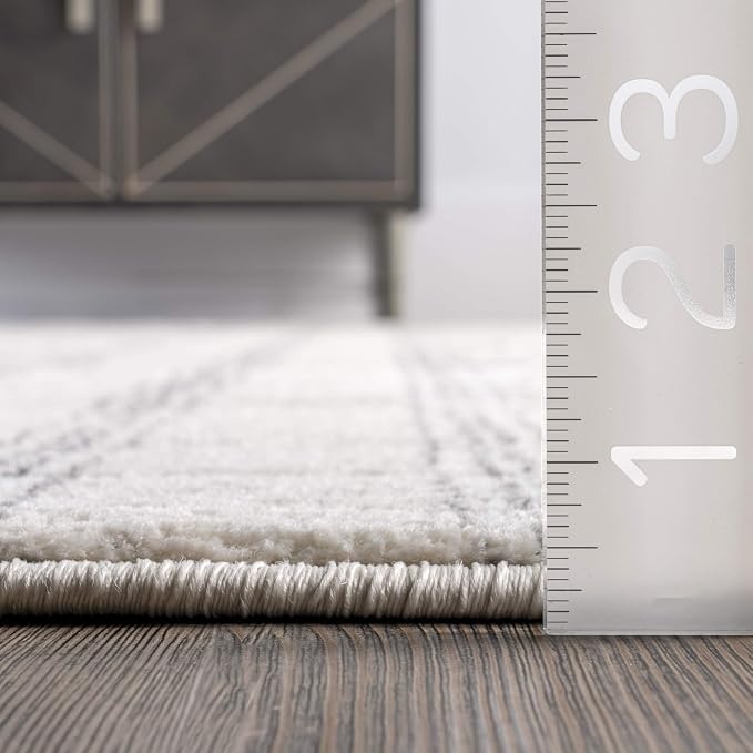 nuLOOM Sarina Tribal Diamonds Area Rug, 4x6, Grey