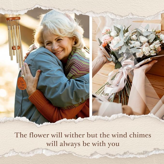 25th Wedding Anniversary Wind Chime, Happy 25th Anniversary Romantic Gifts for Couple, Parents, Wife, Husband, Friends, Sliver Wedding Anniversary's Keepsake Gifts Ideas | Happy 25th Anniversary Romantic Gifts for Couple, Parents, Wife, Husband, Sliver...