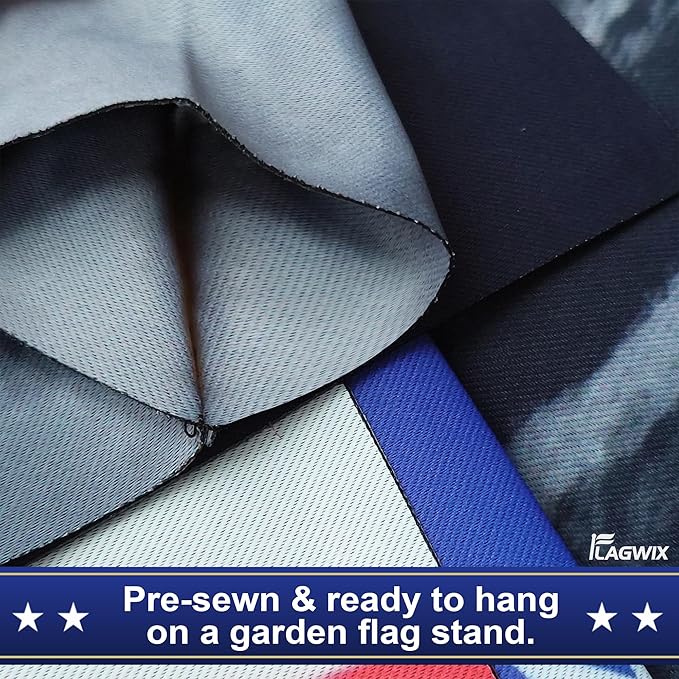 FLAGWIX American Army Veteran Flag - USA Premium Polyester American Garden Flag 12x18 - Patriotic 4th of July Memorial Day Veterans Day Decorations For Home Garden, Decorative Indoor Outdoor Flag