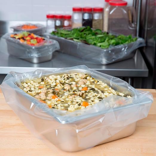 APQ Pack of 1000 Steam Table Pan Liners with Twist Tie 15 x 12. Disposable Polyethylene Pan Liners 15x12. Poly Bun Pan Covers for Caterers, Cafeterias, Restaurants.
