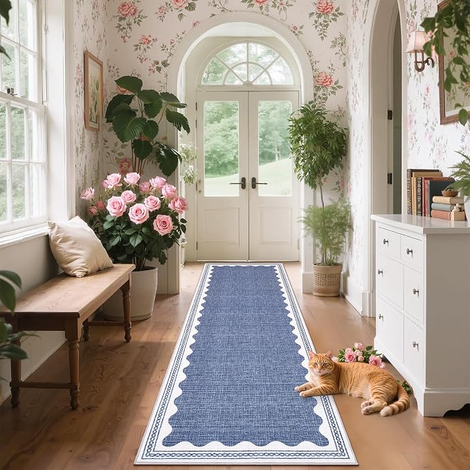 GarveeHome Scalloped Rug