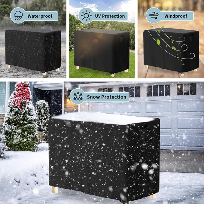 Outdoor Raised Garden Bed Cover for Winter, Waterproof Raised Planter Box Stand Cover - 34 x 18 x 30 inch