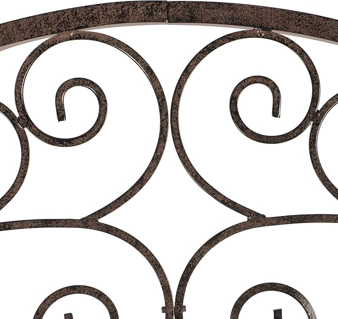 H Potter Garden Trellis 32" W x 6' Tall, Heavy Duty Iron Freestanding | Ground spikes included. Weather-resistant finish. Ideal for roses, clematis, ivy, and climbing vines.