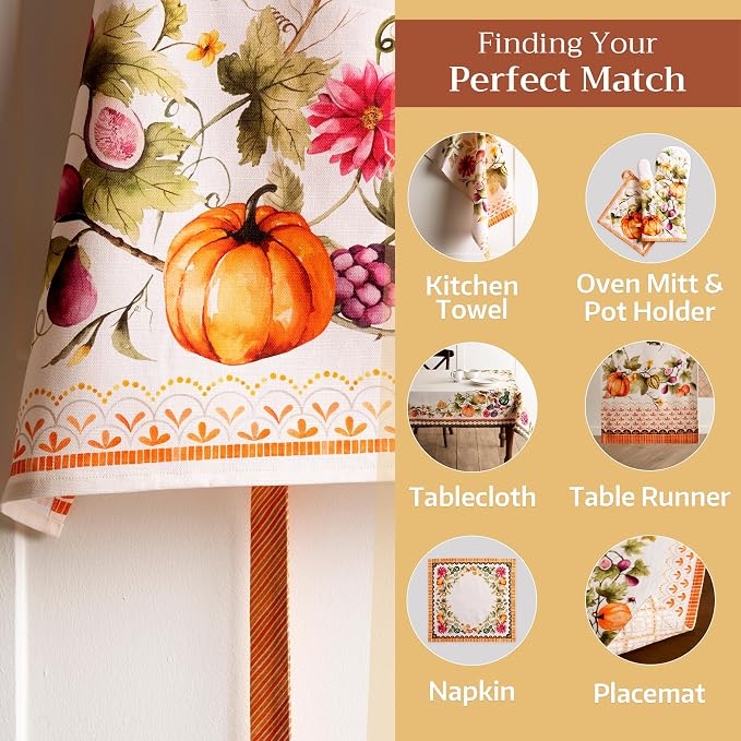Maison d' Hermine Aprons for women with Pocket 100% Cotton (27.50"x31.50") | Adjustable Neck Strap & long ties Apron Men Chef Wedding Cooking Gardening Server Maid
