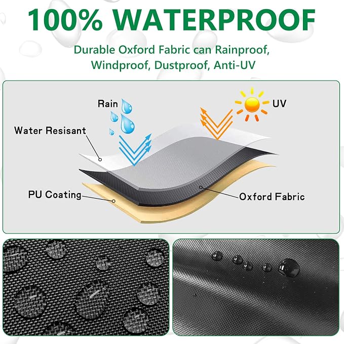 Trimmer Engine Cover,Heavy Duty Waterproof Trimmer Cover, Weed Eater Covers, Fits for General Weed Eater Edger, Pole Saw, Brush Cutters and Hedge,3 Pack,Black