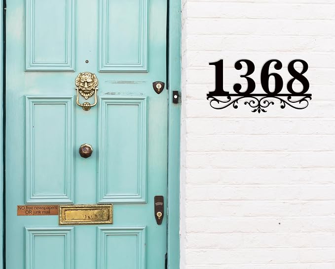 House Numbers for Outside Modern Address Numbers for House Address Signs for Houses Large Custom Metal House Number Sign House Number Plaque Address Plaque Numbers Street Number Sign