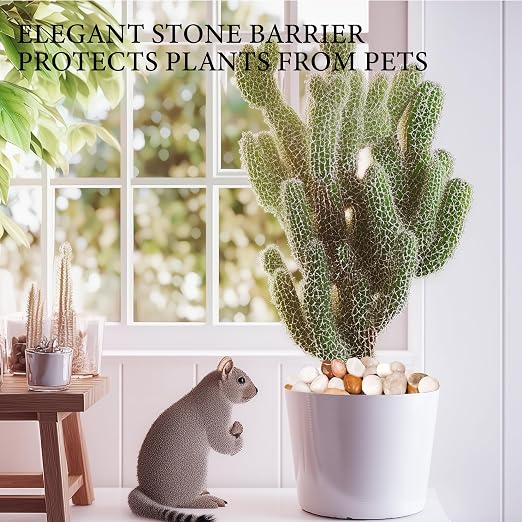 18lb Mix River Rocks for Plants, 1-3 Inch Pebbles for Indoor Plants, Polished Garden Rocks Outdoor Landscaping, Decorative Stones for Vases, Succulents, Aquarium, Walkways