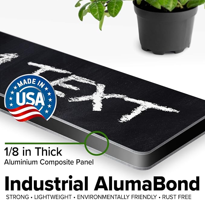 Custom Sign, Custom Street Sign, 11 Font Colors, 13 Font Styles, 4 Hole Options, 22 Sizes, 3x12 Inches, Rust Free DiBound, Fade Resistant, Made in USA by My Sign Center (Chalkboard Black)
