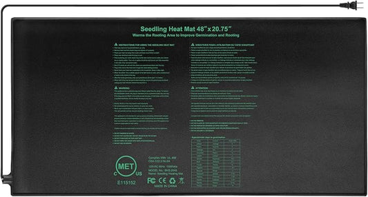 Seedling Heat Mat,20"x20.75" Heat mats for Seed Starting,Waterproof Plant Heating Mat Heating Pad for Seed Germination,Hydroponic Heating Pad Seed Starter