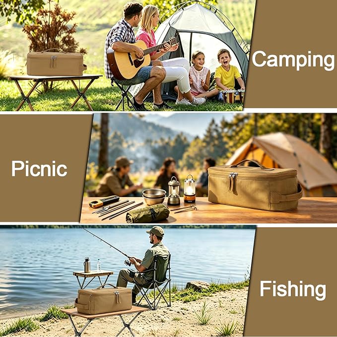 6L Camping Storage Bag, Tactical Camping Storage Bag | 600D is durable, waterproof, Suitable for camping, traveling, picnicking